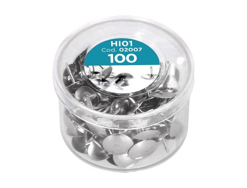 Pioneses americanos niquelados - caixa de 100 , Liderpapel , 2007 , 8423473856523